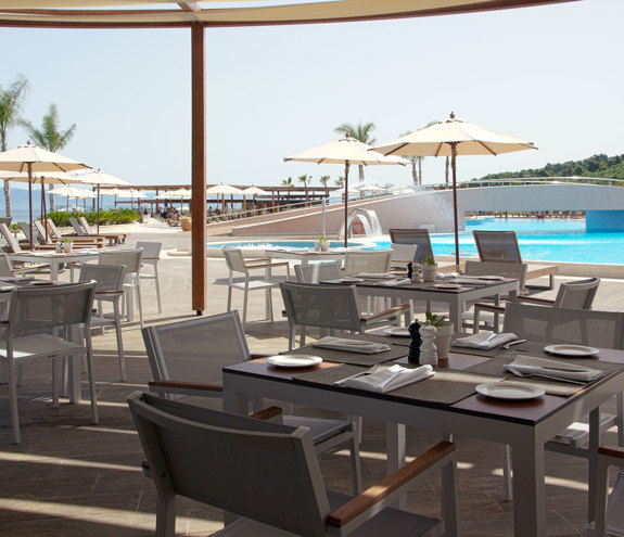Oasis Pool Bar tables and chairs