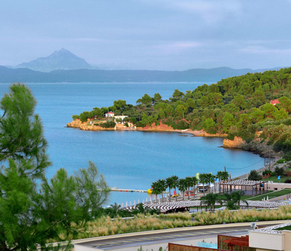 Mount Athos view from Miraggio
